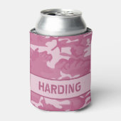 Rafraîchisseur Pour Canette Camouflage Monogramme Pink Can Cooler (Can devant)