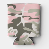 Rafraîchisseur Pour Canette Camouflage rose et vert, Militaire, Armée (Devant)