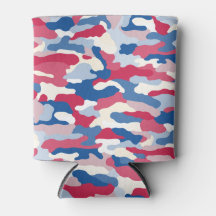 Camouflage rouge blanc et bleu