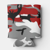 Rafraîchisseur Pour Canette Camouflage rouge et gris, Militaire, Armée (Dos)