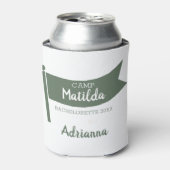 Rafraîchisseur Pour Canette Camp Bachelorette Mountain Drapeau vert Camping (Can devant)