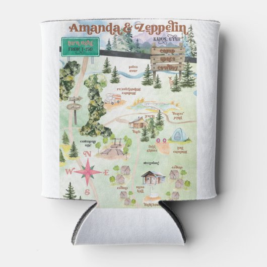 Rafraîchisseur Pour Canette camp koozie (Devant)