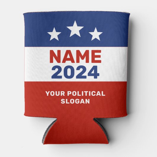 Rafraîchisseur Pour Canette Campagne politique 2024 Élections américaines roug (Devant)