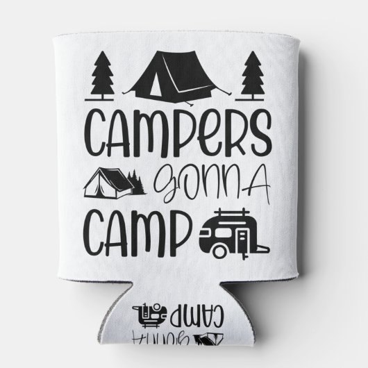 Rafraîchisseur Pour Canette Campers aller Camping Love Camping (Dos)