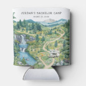 Rafraîchisseur Pour Canette Camping Bachelor Week-end Personnalisé (Dos)