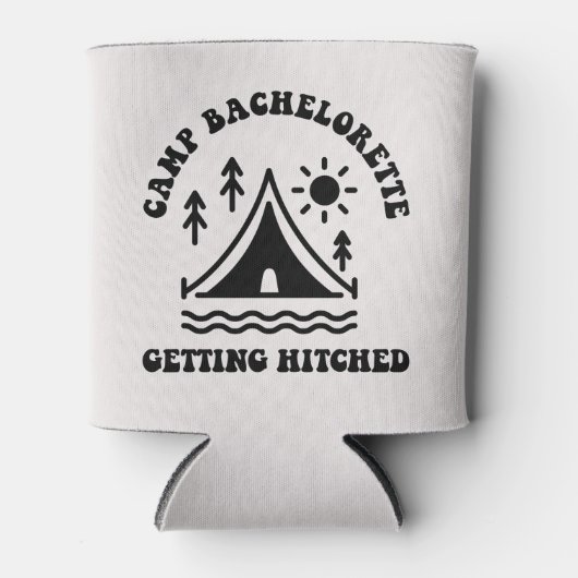 Rafraîchisseur Pour Canette Camping Bachelorette Bridesmaid Can Cooler (Devant)