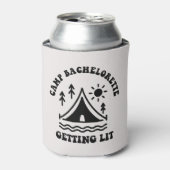 Rafraîchisseur Pour Canette Camping Bachelorette Bridesmaid Can Cooler (Can devant)