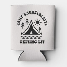 Camping Bachelorette Bridesmaid Can Cooler