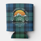 Rafraîchisseur Pour Canette Camping de famille Tartan Plaid Équipe Campbell Re (Dos)