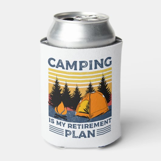 Rafraîchisseur Pour Canette Camping est mon plan de retraite Drôle camping Cad (Can devant)