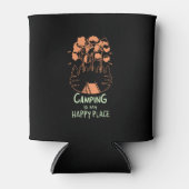 Rafraîchisseur Pour Canette Camping - Le Camping Est Mon Endroit Heureux (Devant)