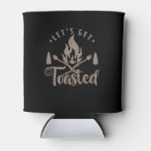 Rafraîchisseur Pour Canette Camping Marshmallow "Let`s get Toasted" (Devant)