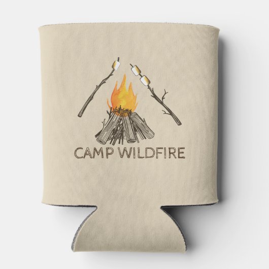 Rafraîchisseur Pour Canette Campire avec des marshmallows grillés peut refroid (Dos)