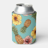 Rafraîchisseur Pour Canette Can Cooler - Ananas et Hibiscus (Can devant)