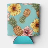 Rafraîchisseur Pour Canette Can Cooler - Ananas et Hibiscus (Devant)