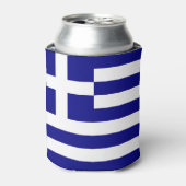 Rafraîchisseur Pour Canette Can Cooler avec drapeau de la Grèce (Can devant)