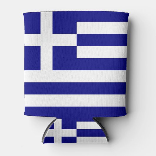 Rafraîchisseur Pour Canette Can Cooler avec drapeau de la Grèce (Devant)