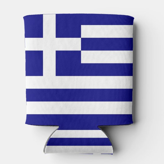 Rafraîchisseur Pour Canette Can Cooler avec drapeau de la Grèce (Dos)