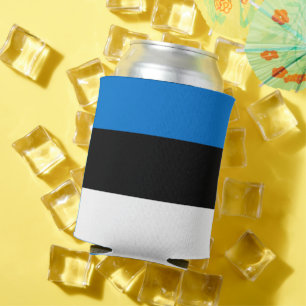 Rafraîchisseur Pour Canette Can Cooler avec drapeau d'Estonie