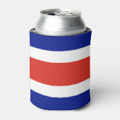 Rafraîchisseur Pour Canette Can Cooler avec drapeau du Costa Rica (Can devant)