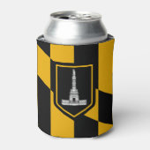 Rafraîchisseur Pour Canette Can Cooler avec le drapeau de Baltimore City, USA (Can devant)