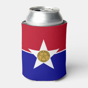 Rafraîchisseur Pour Canette Can Cooler avec le drapeau de Dallas City, USA