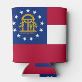 Rafraîchisseur Pour Canette Can Cooler avec le drapeau de Georgia State, USA. (Dos)