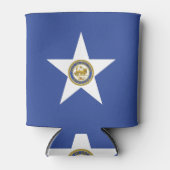 Rafraîchisseur Pour Canette Can Cooler avec le drapeau de Houston City, USA (Devant)