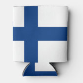Rafraîchisseur Pour Canette Can Cooler avec le drapeau de la Finlande (Devant)