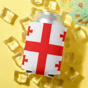 Rafraîchisseur Pour Canette Can Cooler avec le drapeau de la Géorgie