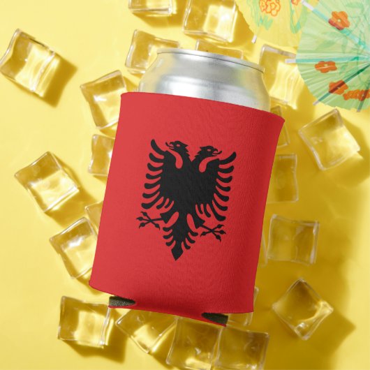 Rafraîchisseur Pour Canette Can Cooler avec le drapeau de l'Albanie (Été in situ)