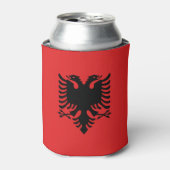 Rafraîchisseur Pour Canette Can Cooler avec le drapeau de l'Albanie (Can devant)