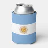 Rafraîchisseur Pour Canette Can Cooler avec le drapeau de l'Argentine (Can devant)