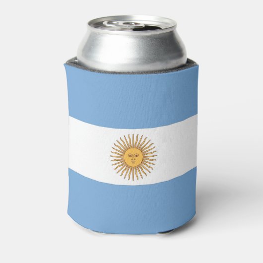 Rafraîchisseur Pour Canette Can Cooler avec le drapeau de l'Argentine (Can Dos)