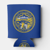 Rafraîchisseur Pour Canette Can Cooler avec le drapeau de l'État du Nebraska, (Dos)