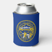 Rafraîchisseur Pour Canette Can Cooler avec le drapeau de l'État du Nebraska, (Can Dos)