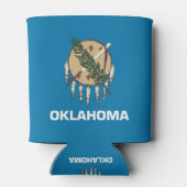 Rafraîchisseur Pour Canette Can Cooler avec le drapeau de l'Oklahoma, États-Un (Dos)
