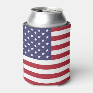Rafraîchisseur Pour Canette Can Cooler avec le drapeau des Etats-Unis d'Amériq