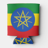 Rafraîchisseur Pour Canette Can Cooler avec le drapeau d'Ethiopie (Devant)