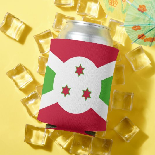 Rafraîchisseur Pour Canette Can Cooler avec le drapeau du Burundi (Été in situ)