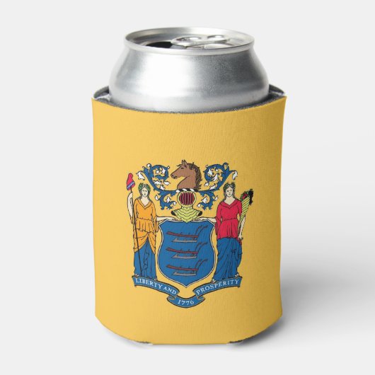 Rafraîchisseur Pour Canette Can Cooler avec le drapeau du New Jersey State, US (Can devant)