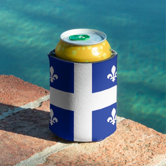 Rafraîchisseur Pour Canette Can Cooler avec le drapeau du Québec, Canada (Piscine in situ)