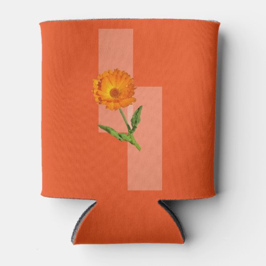 Rafraîchisseur Pour Canette Can Cooler - Calendula sur Orange Arrière - plan (Devant)