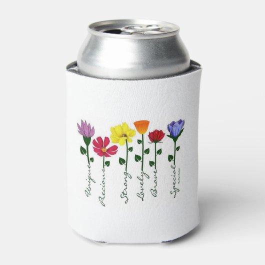 Rafraîchisseur Pour Canette Can Cooler - Fleur sauvage n'Words (Can devant)