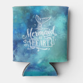 Rafraîchisseur Pour Canette Can Cooler - Sirène à Heart Aqua (Devant)