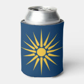 Rafraîchisseur Pour Canette Can Cooler with flag of Macedonia, Greece (Can devant)