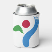 Rafraîchisseur Pour Canette Can Cooler with flag of Seoul, South Korea (Can devant)