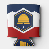 Rafraîchisseur Pour Canette Can Cooler with new flag of Utah State, USA (Dos)