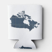 Rafraîchisseur Pour Canette Canada Map with solar panel overlay (Dos)