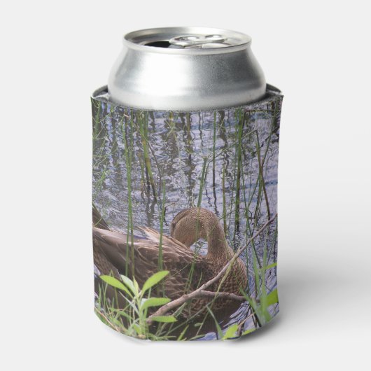 Rafraîchisseur Pour Canette Canard se prédisant parmi les roseaux (Can devant)